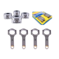 81mm 1.8T EA113 forged piston and connecting rods for Audi A3 A4 Skoda Octavia Superb 20V turbo tuning