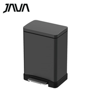 JAVA - 30公升長方形不銹鋼腳踏垃圾桶 - 鈦金灰色 (JH8858GY-30L)