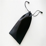 2Pcs Microfiber Cloth Cleaning Sunglass Handphone Gadget Bag Black Color Beg Spek Mata Telefon Bimbi