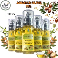 B&amp;a Argan Oil+Olive Oil For Hair &amp; Skin | B&amp;a Olive Oil For Hair And Skin 100ml