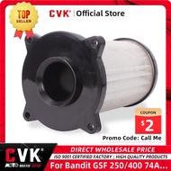 CVK Motorcycle Replacement Air Filter Cleaner Element For Suzuki GSF250/400  Bandit250 74A 75A 77A 7