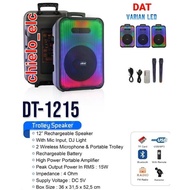 [✅Best Quality] Speaker Trolley Dat 12Inch 2Mic 1210Ft ,Dat Dt1210Ft