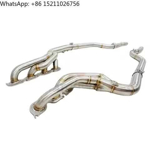 For Tuning Exhaust System Longtube Header&Downpipe Stainless Steel for Benz AMG C63 W204 M156 08-14