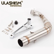 BWS125 BWS 125 motorcycle exhaust performance 304 stainless steel Middle Link pipe bend slip on for 