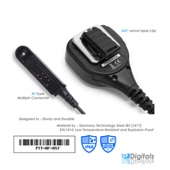 BAOFENG DS13 Handy PTT Speaker Mic Multi-Pin Connector