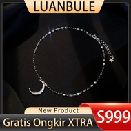 LUANBULE Women's Silver Anklet S999 Korean Version