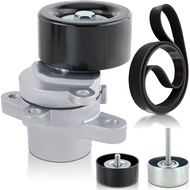 QJK7674 Engine Drive Belt 11955JA10D Tensioner 11925JA100 Idler Pulley Serpentine Belt Drive Compone