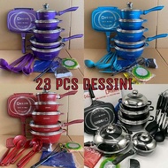[READY STOCK] 🔥DESSINI 23 PCS DIE CAST SET PERIUK ITALY