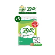 [ยกลัง]ซิลค์ คอตตอน 24 ม้วน [ยกลัง] Zilk Kotton 24R ทิชชู๋ม้วน Toilet Tissue