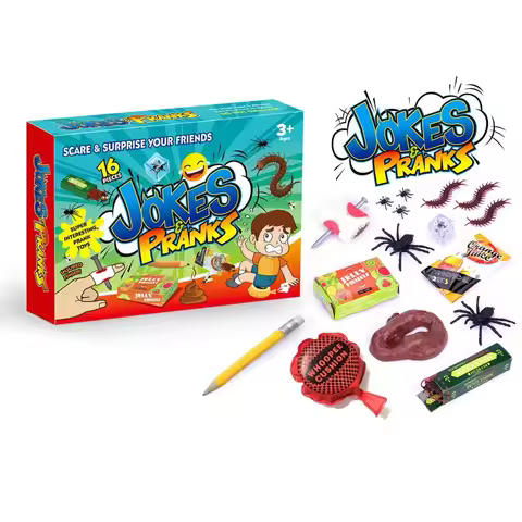 Jokes and Pranks Kit, Funny Gag Gifts, Novelty Toys for Kids and Adults, Party Prank Supplies, Surpr