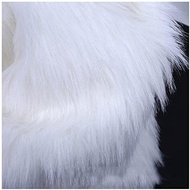 Quality White Shaggy 7cm Long Pile Faux Fur Fabric Suit for Fursuit,Cosplay, Costume,Dwarf,Craft Sup