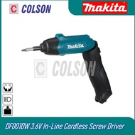 COLSON MAKITA DF001DW 3.6V In-Line Cordless Screw Driver c/w 81pc Bit Set マキタ