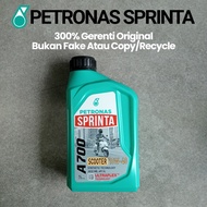 PETRONAS SPRINTA A700 SCOOTER 10W 40 300% GERENTI ORIGINAL BUKAN FAKE ATAU COPY RECYCLE MINYAK HITAM