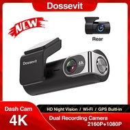 Dossevit 4K Dash Cam 2160P Built-in GPS Wi-Fi Car DVR 24H Parking Monitor 1080P HD Night Vison 140 FOV Driving Recorder