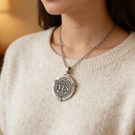 JN Elegant Copper Decision Maker Necklace Unisex Designs Coin Pendant Accessories