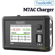 ToolkitRC M7AC 100W AC/300W DC 15A 2-6S Smart Balance Charger  with XT30/XT60 Output - EU Plug TK-M7
