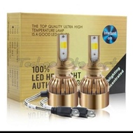 Car Led Headlight Foglamp Headlamp C6 Gold 2colors Socket H11,H7 1set 2pcs