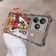 realme Note 80 RMX5388 Case One Piece Luffy Case Airbag Clear Phone Case Rubber Phone Cover