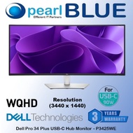 [Same Day delivery] P3425WE WQHD (3440 x 1440) USB-C power delivery of up to 90W and RJ45 Ethernet