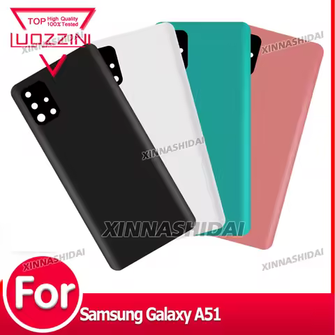 New For Samsung Galaxy A51 Battery Back Cover Glass Panel Rear Door Glass Housing CaseFor Samsung Ga