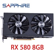 USED SAPPHIRE ◊ RX 580 8Gb 2048Sp Video Card 256Bit Gddr5 Graphics Cards For AMD RX 500 Series Rx5