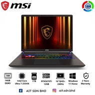 MSI Vector 16 HX AI A2XWHG-046 16"QHD+ 240Hz Gaming Laptop Ultra 7-255HX, 16GB, 1TB SSD, RTX5070Ti 1