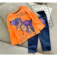 GAP Pyjamas Cotton Size 4-14y FIT 2y-12y DIno Trex Orange