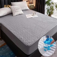 wh17 Waterproof Thicken Mattress Pad Protector Skin-Friendly Durable Fitted Sheet Bed Cover Latex Mat Cover 150x200 180x200 160x200Mattress Pads