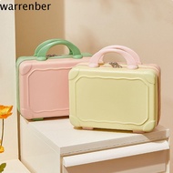 WARRENBER กระเป๋าเดินทางสำหรับกระเป๋าเดินทาง เคสแต่งหน้าสีตัดกัน กระเป๋าเดินทางขนาดมินิ กล่องเก็บของ