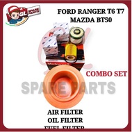 BUY 1 GET 3 (OEM PARTS) FORD RANGER T6 T7 2.2 3.2 MAZDA BT50 OIL FILTER FUEL FILTER AIR FILTER COMBO