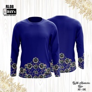 Humaira Batik Jersey Rl08 - Blue Tshirt Jersey