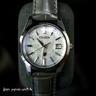 JDM WATCH ★ Citizen Eco-Drive Super Titanium Crocodile Leather Strap Jam Tangan Lelaki AQ4100-22A A0