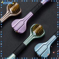 SYNITE 4pcs Soft Hair Toothbrush, Oral Care Wrapped 3-Sided Toothbrush, Multi-Angle Deep Cleaning To
