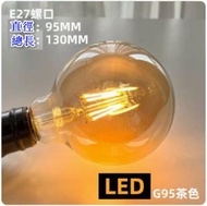 復古裝潢燈泡【4W】【LED G95金色6瓦】 #N90_028_068