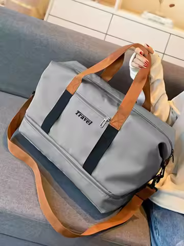 Large Capacity Portable Gym Bag Travel Bag That Can Be Worn Cross-Body, Large Travel Tote Bag Gym Ba