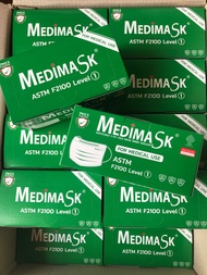 Medimask x 20 box “ใช้ทางการแพทย์” (บรรจุ 1000ชิ้น) สีเขียวพร้อมส่ง
