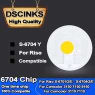 S-6701G Riso S-6701E 6704 S-6704G /E S-6703G /E ชิปตลับหมึกสำหรับ Comcolor 9150 3150 7150 7110เครื่อ