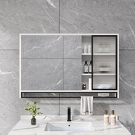 （READY STOCK）Smart Bathroom Mirror Cabinet Wall-Mounted Anti-Fog Bathroom Mirror Simple Bathroom Storage Mirror Box Separate Mirror Cabinet