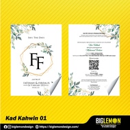 Kad Kahwin Bajet Budget Murah Ekonomi A5 Percuma Sampul Cepat Express