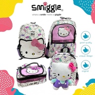 Smiggle Hello Kitty Classic Senior + Junior Backpack + Lunchbag 10001070 / Hello Kitty Bag