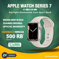Apple Watch Series 7 45mm 41mm Starlight Alumunium Case Sport IBOX