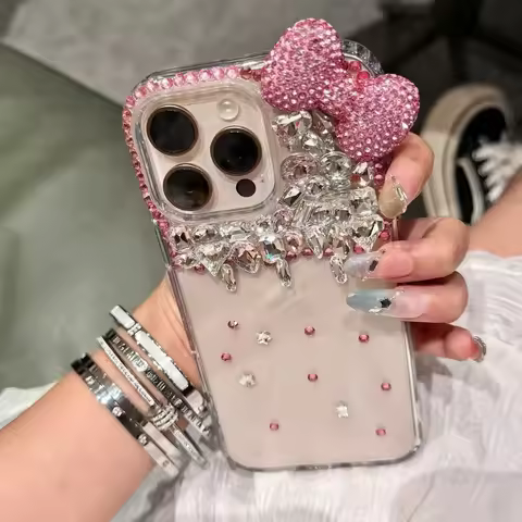 Diamond Bow Phone Case For Samsung Galaxy Note 20 Ultra 10 Plus Lite 9 8 J8 J7 Pro J6 J5 J2 Prime Co