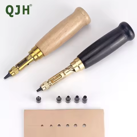 1Set Japanese Screw Punch Tool Kit Hole Punch for Watchband Leather Fabric | DIY Automatic Hole Punc
