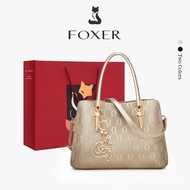 FOXER Fashion Handbag Women's Shoulder Bag Gold Crossbody Bag