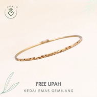 [Kedai Emas Gemilang] 600219  Gold Bangle (5.7) (7.38G) [800 Gold]