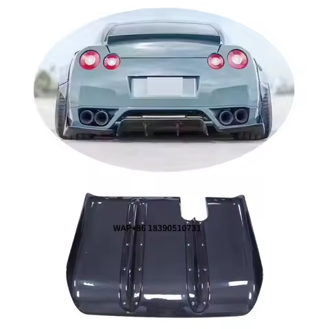 LB Style GTR R35 Carbon Fiber Car Rear Diffuser Lip for GTR R35 Body Kit 2008-2019