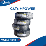 สินค้าราคาโรงงาน ส่งไว 63411 Cat6 + Power 100m 300 m CCA 0.6 Sq.mm. /AC wire 0.75Sq.mm.