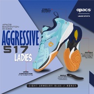 (FREE SHOES BAG) APACS INDOOR/BADMINTON WOMEN SHOES AGGRESSIVE 517