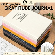 [SG] A5 Gratitude Journal Daily Journal 5mins Notebook Journal Thick Diary Reflection Mindfulness Mo