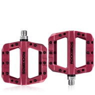 ROCKBROS Nylon Molybdenum Pedals Durable Widen Area Bike Bicycle Part MTB Bike Cycling Pedals Ultralight Seal Bearings